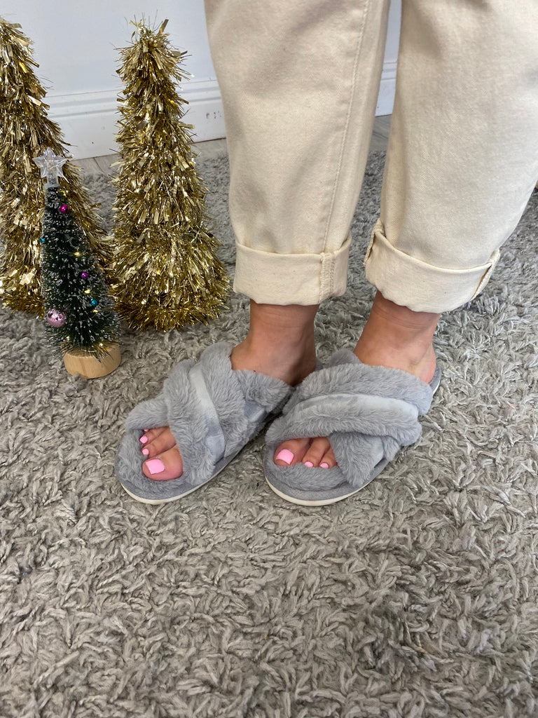 Grey Madi slippers