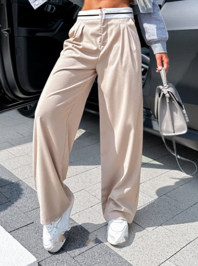 Evie Beige Trousers
