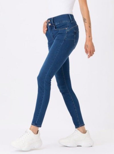 Sized Double Up Dark Denim Jeans